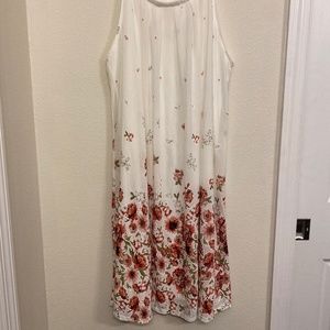 White floral dress
